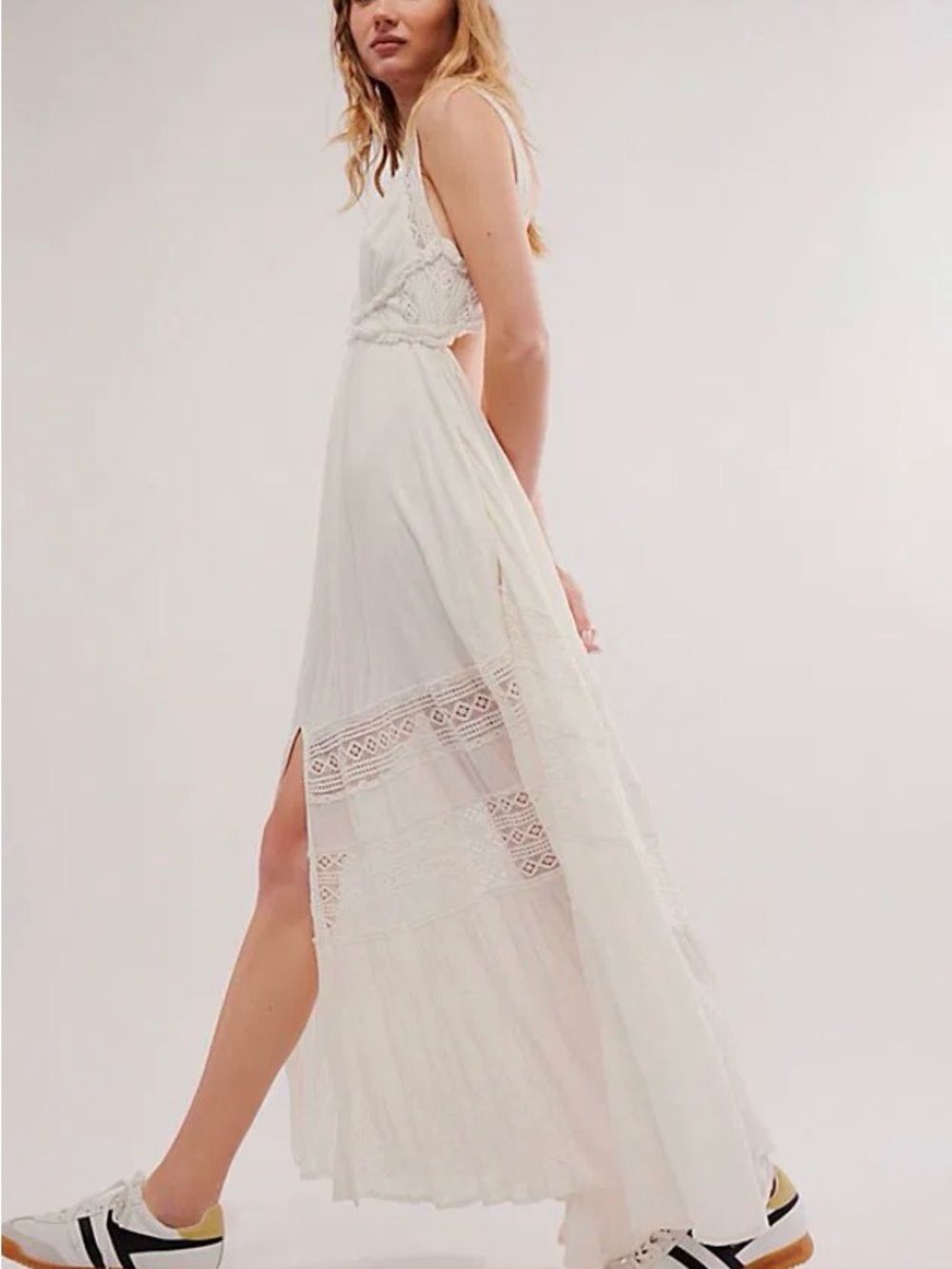 Free People Hadlee Maxi Dress White - Picture 3 of 16